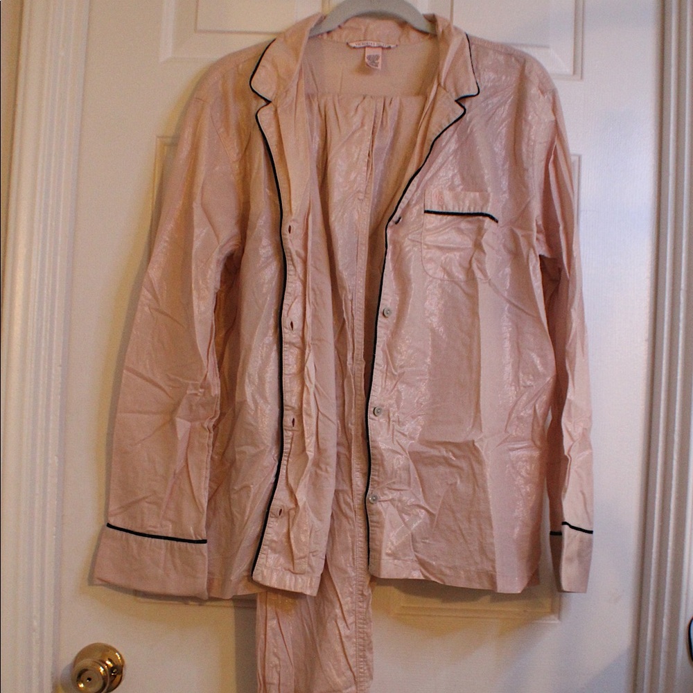 Victoria’s Secret ROSE GOLD LONG PJ SET | (M)